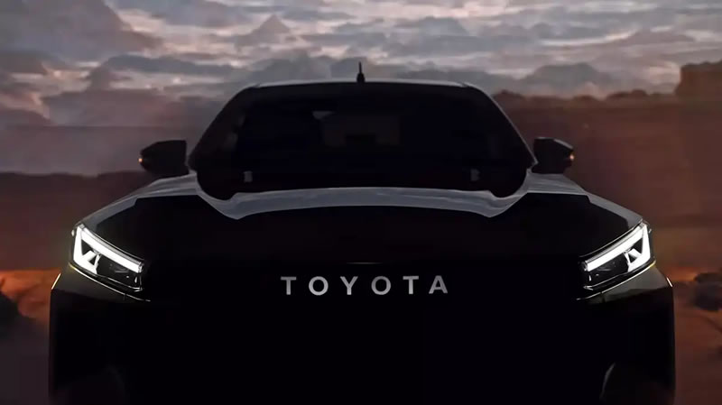 全新一代丰田Hilux皮卡预告图曝光，将于2025年11月10日正式发布