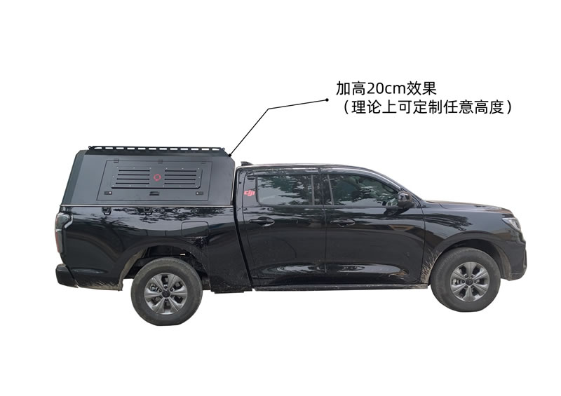 长城炮商用版加高20cm款三开门高盖改装案例